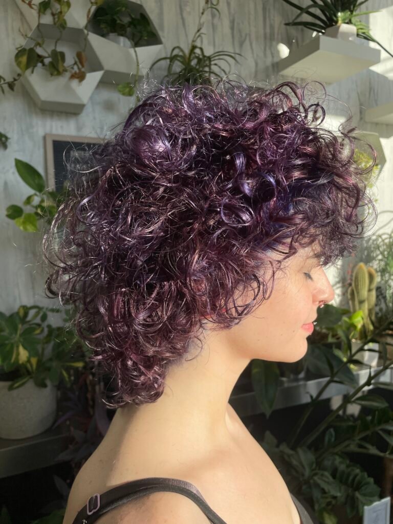 Curls Cut and Styled by curly hair experts at chrome salon in Edmonton